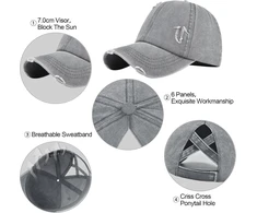 Enwokran beisbolo kepurė vyrams, ekscentriška, keista siuvinėta kepurė, unisex hip hop trucker kepurės, reguliuojamas tinklelis nugaroje, apsauga nuo Uv spindulių, sportinė kelioninė lauko apsauga nuo saulės, beisbolo kepurė