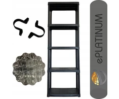 Eplatinum Plastikinis sustiprintas lentynas 100kg 176x60x30 5 lentynos 2in1