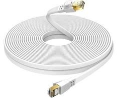 Ercielook Cat8 tinklo kabelis 40m, 40gbps, plokščias, lauko/vidaus