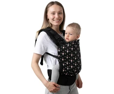 Ergonomiška Dromader vaikiška nešioklė 6-15 kg, medvilninė, su gaubtu