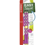 Ergonomiškas grafitinis pieštukas Stabilo Easygraph, skirtas kairei rankai, 2 vnt., rožinis, Hb