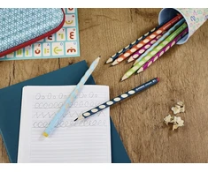 Ergonomiškas grafitinis pieštukas Stabilo Easygraph, skirtas kairei rankai, 2 vnt., rožinis, Hb