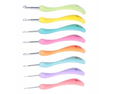 Ergonomiškų nėrimo vąšelių rinkinys 8 vnt. 2.5 - 6mm