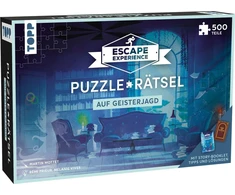 Escape Experience - dėlionė - Ghost Hunt 500 dalių, pilna nuotykių ir sudėtingų galvosūkių. Pabėgimo kambarys dėlionėje!