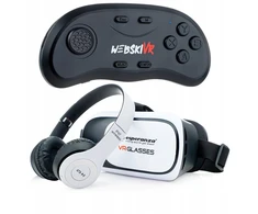 Esperanza Vr 360 Vr akiniai telefonui su Bt valdikliu ir ausinėmis