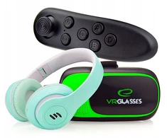 Esperanza Vr 3d akiniai su ausinėmis + Bluetooth pultelis
