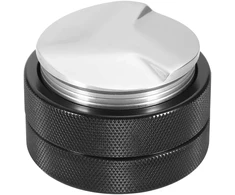 Espresso grūstuvas kavos pupelių presavimo įrankis, nerūdijančio plieno kavos grūstuvas, nerūdijantis kavos pupelių presavimo įrankis 51 mm juodas espresso platintojas namų kavinėms (trimis kampais)