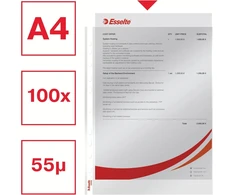 Esselte Leitz Standard A4 Pp dokumentų aplankas 100 vienetų skaidrus