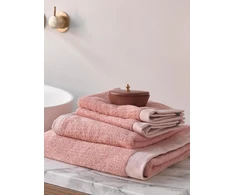 Essenza Connect Organic Lines vienspalvis frotinis rankšluostis Rose 70 x 140 cm