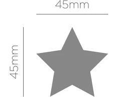Eva putplasčio perforatorius, 50 mm žvaigždė