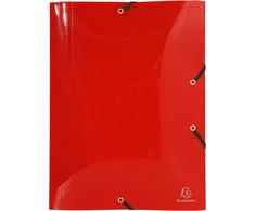 Exacompta 56700e Crystal aplankas Din A3 formatui su 3 atvartais ir 2 elastinėmis juostelėmis, pagamintas iš skaidraus tvirto plastiko, skirtas dokumentams, skirtas biurui ir mokyklai, skaidrus