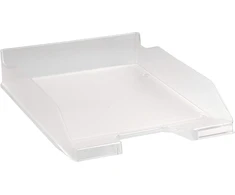 Exacompta Letter Tray Combo Midi dėklas laiškams, tvirtas A4+, 347 x 255 x 65 mm - skaidrus, 6 vnt.