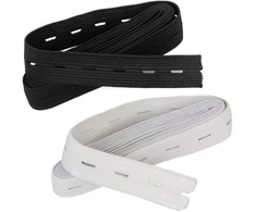 Exceart siuvimo elastinė premium elastinė juosta su skylutėmis elastinė juosmens juosta "pasidaryk pats" amatams 2 vnt.