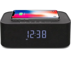 Explore Scientific Bcc1001 bluetooth stereo kolonėlė su žadintuvu ir įkrovimo funkcija, juoda