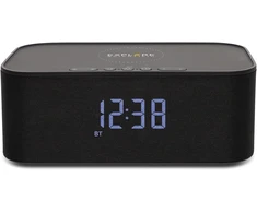 Explore Scientific Bcc1001 bluetooth stereo kolonėlė su žadintuvu ir įkrovimo funkcija, juoda