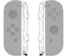 Extremerate korpusas, skirtas ns switch/switch oled joycon riešo dirželiui, pasidaryk pats keičiamos joycon kilpos korpuso ir mygtukų rinkinys, skirtas nintendo switch dirželiui, skaidrus