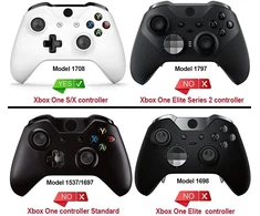 Extremerate priekinis korpusas, skirtas XBOX One S/x valdikliui, modeliui 1708, individualizuotas priekinio skydelio keitimo dalių rinkinys, skirtas XBOX One S/x valdikliui, skaidriai juodas
