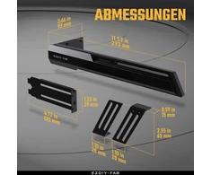 Ezdiy-fab Gpu laikiklis vaizdo plokštės Gpu atrama vaizdo plokštės laikiklio laikiklis dėklui Rx7990xtx, Rtx4090, juodas-341-2