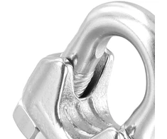 Faaing 25 vnt. m5 trosų spaustukų rinkinys, u formos varžtų trosų spaustukai 5 mm nerūdijančio plieno, sidabrinis lanko trosų spaustukas, galvanizuotas trosų spaustukas plieniniam kabeliui, trosams, plieniniams trosams