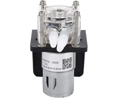 Fafeicy peristaltinis siurblys, 500 ml/min korozijai atsparus siurblys su didele srauto permatoma pc galvute (12 v), dozavimo siurbliai