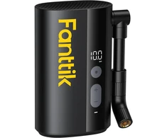 Fanttik X9 Ace Mini dviračio pompa, akumuliatorinis kompresorius, 32s greitai pripučiama elektrinė dviračio pompa, 150 Psi oro pompa su Presta ir Schrader ventiliais, skirta plento, kalnų, elektriniams ir miesto dviračiams