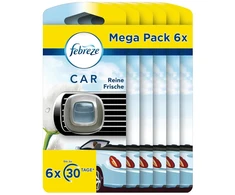 Febreze Automobilio Oro Gaiviklis, 6 vnt., Grynas Gaivumas