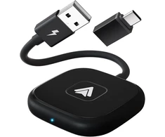 Automagnetola Feinodi belaidis android auto adapteris, konvertuoja laidinį android auto į belaidį, plug &amp; play, skirtas automobiliams su laidiniu android auto ir android telefonais, suderinamas su 98% automobilių