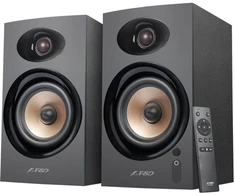 Kompiuterio kolonėlės Fenda R23bt juodi 40w garsiakalbiai 2.0 bluetooth aux usb optinė įvestis, tv