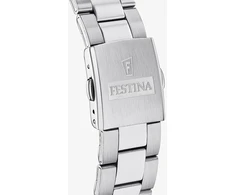 Festina vyriškas chronografas kvarcinis laikrodis su nerūdijančio plieno apyranke F20343/1