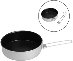 Fire-maple Frost nelipnus keptuvis, skirta stovyklavimui, 500 ml lengva aliuminio keptuvė su nuimama rankena, nešiojama keptuvė maisto gaminimui lauke