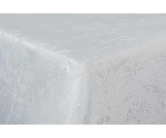 First-tex staltiesė Damask Jacquard Brilliant marginta 130 x 260 kvadratinė smėlio/šviesiai rudos spalvos su tiesiu kraštu