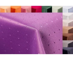 Firsttex First-tex Dots Damask staltiesė 160 apvali, atspari spalvoms, purpurinė, lengvai prižiūrima