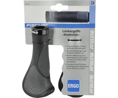 Fischer Ergonominės dviračio vairo rankenos, juodos