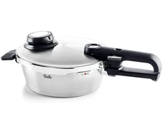 Fissler Vitavit Premium/quick keptuvė (1,8 l, skersmuo 18 cm) nerūdijančio plieno greitpuodis, 4 gaminimo lygiai, su įdėklu - indukcinė