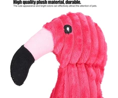 Flamingo šunų pliušiniai žaislai, rožinis flamingo su girgždučiu, virvės žaislas šunims dantims valyti, žaidimų priedai