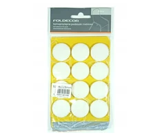 Foldecor Veltinio padėkliukai Basic balti 28mm 12vnt