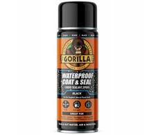 Formula 1 Gorilla Atsparus vandeniui guma purškiklis latakams, kaminams, stogams, juoda, 450 ml