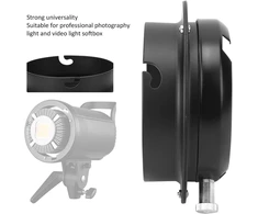 Fotografijos šviesos adapterio žiedas, lydinio adapterio žiedo konverteris, skirtas Elinchrom jungčiai į Bowens jungties blykstės šviesos softbox adapterio konverterį