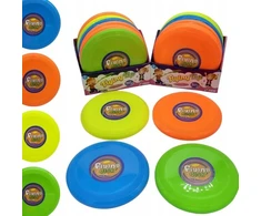 Frisbee skraidantis diskas mėtymui pilnas ringo raudonos spalvos 24 cm skersmens