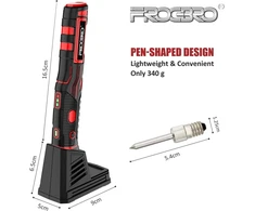 Frogbro nešiojamas akumuliatorinis lituoklis, patobulintas 11 W Ld006a-pro 2500 Mah, maks. 520 °c, didelės talpos ir greitas įkaitinimas, profesionalus saugus belaidis litavimo rinkinys, tinkamas pradedantiesiems ir