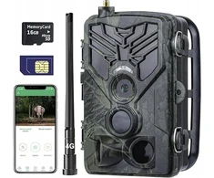 Funkind 4g fotokamera 30mp 2k tiesioginis vaizdo įrašas naktinis matymas Sim