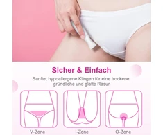 Funstant bikini trimmeris, intymių vietų plaukų skustuvas su šukomis, elektrinis intymių zonų skustuvas moterims, saugus plaukų trimmeris su plaukiojančia folija, intymių vietų plaukų trimmeris moterims