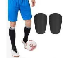 Futbolo blauzdų apsaugos, juodos, 10 x 6 cm, itin mažos blauzdų apsaugos paaugliams ir suaugusiems, apsauginė įranga, mažos blauzdų apsaugos, blauzdų apsaugos futbolui
