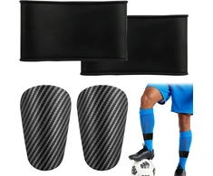 Futbolo blauzdų apsaugos vyrams, mažos, 1 pora mini futbolo blauzdų apsaugų, mini blauzdų apsaugos su silikonine neslystančia rankove, mažos futbolo blauzdų apsaugos vyrams ir moterims, vaikams, futbolo treniruotėms