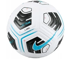 Futbolo kamuolys Nike Academy Team Fa24 baltai-juodai-mėlynas originalus R.5