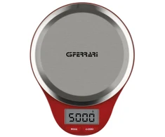 G3 Ferrari G20082 virtuvinės svarstyklės, nerūdijantis plienas, raudonos