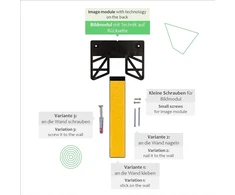 Gaekko leinwandgaekko paveikslų pakaba, lipni, 2kg, sieninis laikiklis drobėms, drobės paveikslams, lipnūs kabliukai, paveikslų kabinimas, nereikia gręžti ar vinių, vienas produktas