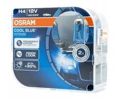 Galingos H4 Osram Cool Mėlyna lemputės, balta šviesa
