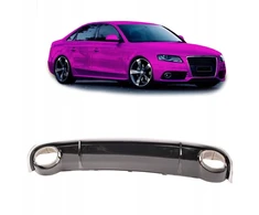 Galinis difuzorius su išmetimo antgaliais Audi A4 B8 (8k) Sedan 2008 - 2011 Rs4 tipo