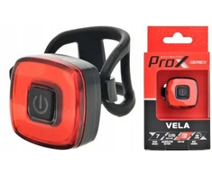 Galinis dviračio led žibintas Prox Vela Cob 30lm Usb ant sėdynės